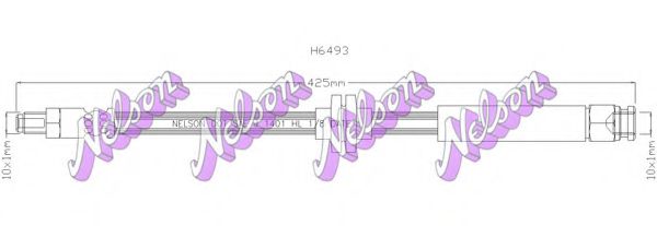 Тормозной шланг Brovex-Nelson H6493