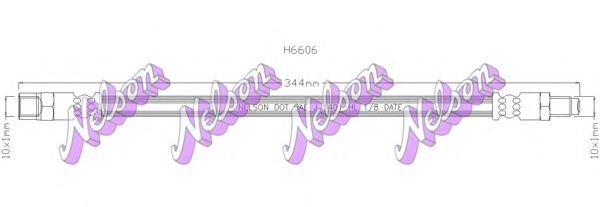 Тормозной шланг Brovex-Nelson H6606