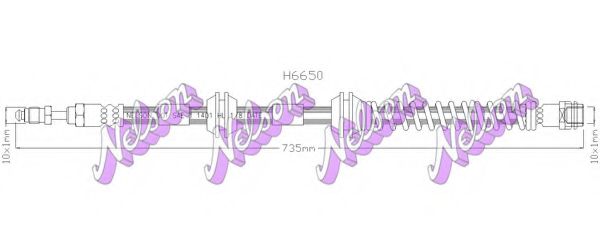 Тормозной шланг Brovex-Nelson H6650