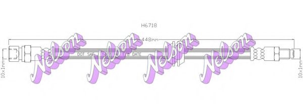 Тормозной шланг Brovex-Nelson H6718