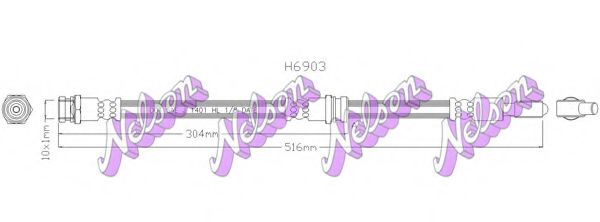 Тормозной шланг Brovex-Nelson H6903