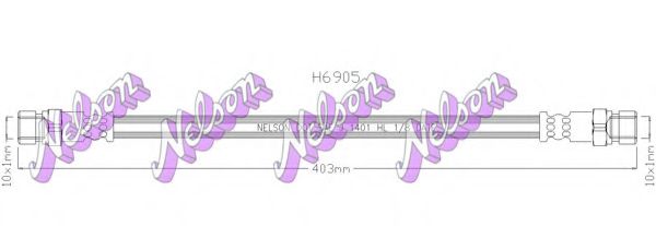 Тормозной шланг Brovex-Nelson H6905
