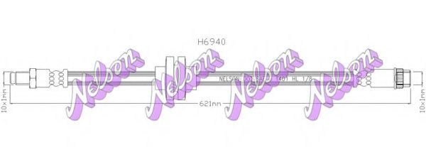 Тормозной шланг Brovex-Nelson H6940