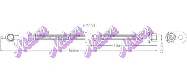 Тормозной шланг Brovex-Nelson H7004