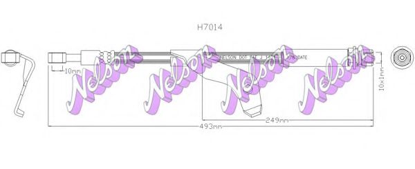 Тормозной шланг Brovex-Nelson H7014