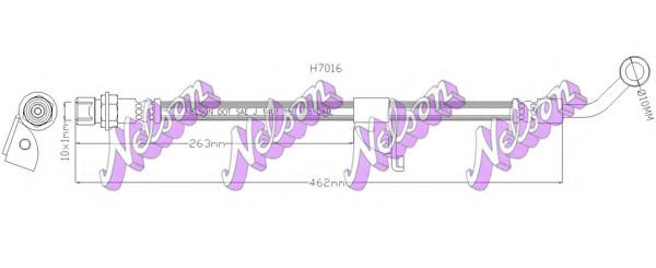 Тормозной шланг Brovex-Nelson H7016