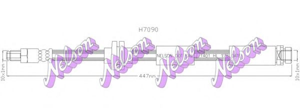 Тормозной шланг Brovex-Nelson H7090