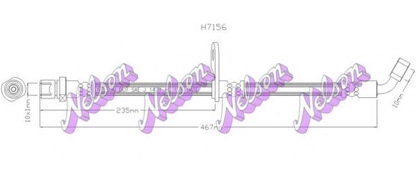 Тормозной шланг Brovex-Nelson H7156