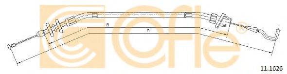 Тросик газа COFLE 11.1626