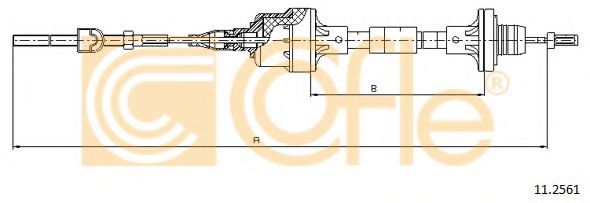 Трос, управление сцеплением COFLE 11.2561