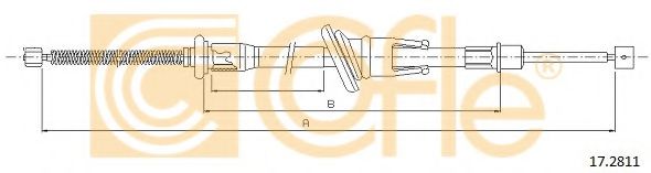 Трос, стояночная тормозная система COFLE 172811