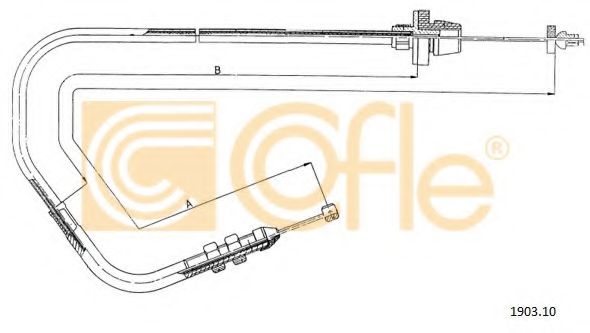 Тросик газа COFLE 1903.10