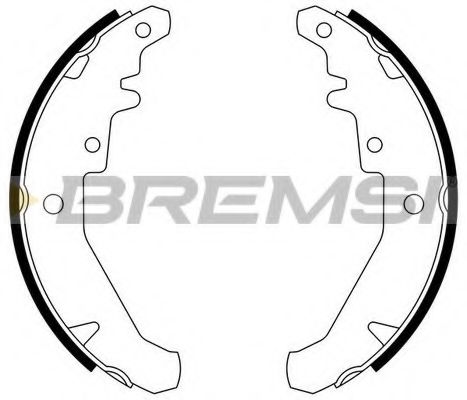 Комплект тормозных колодок BREMSI GF0182