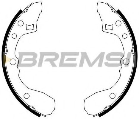 Комплект тормозных колодок BREMSI GF0773