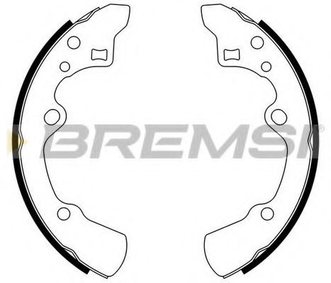 Комплект тормозных колодок BREMSI GF0779