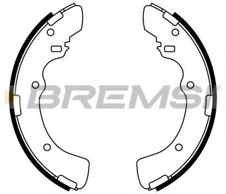 Комплект тормозных колодок BREMSI GF0819