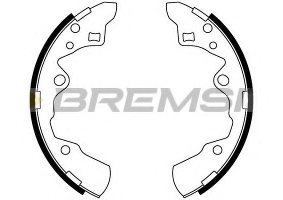 Комплект тормозных колодок BREMSI 40721