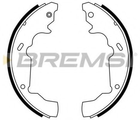 Комплект тормозных колодок BREMSI GF4780