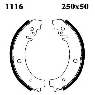 Комплект тормозных колодок BSF 01116