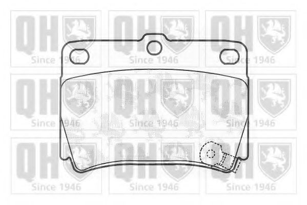 Комплект тормозных колодок, дисковый тормоз QUINTON HAZELL 23595