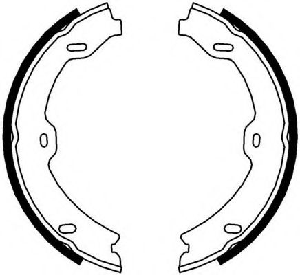 Комплект тормозных колодок, стояночная тормозная система FERODO FSB4002