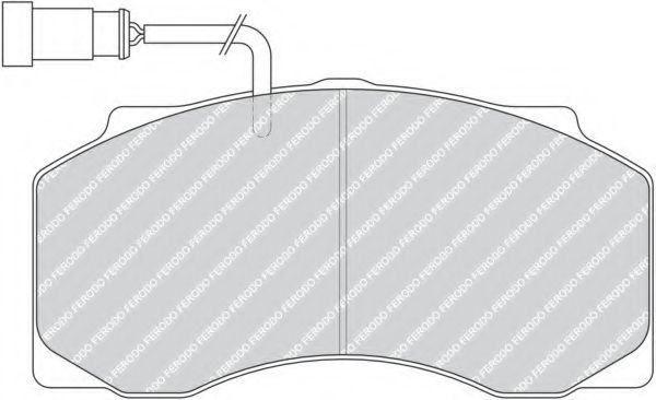 Комплект тормозных колодок, дисковый тормоз FERODO FCV1042
