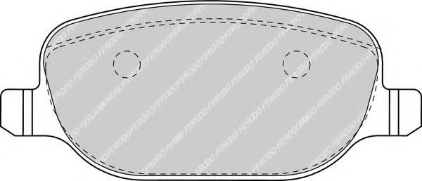 Комплект тормозных колодок, дисковый тормоз FERODO FDB1471