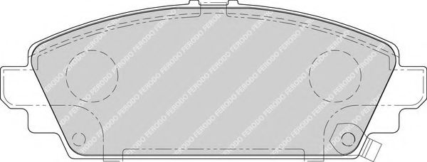 Комплект тормозных колодок, дисковый тормоз FERODO FDB1601