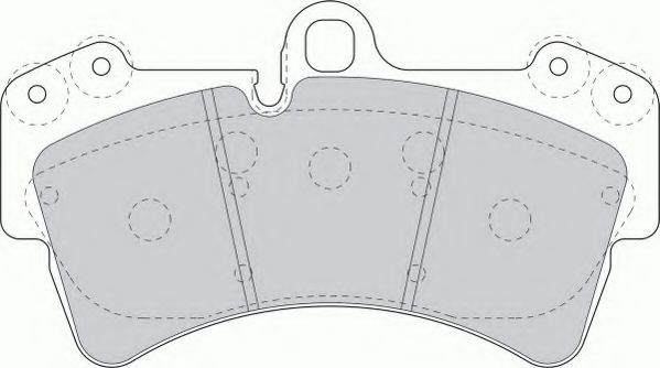 Комплект тормозных колодок, дисковый тормоз FERODO FDB1626
