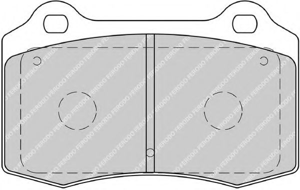 Комплект тормозных колодок, дисковый тормоз FERODO FDB1957
