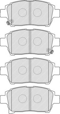Комплект тормозных колодок, дисковый тормоз FERODO FDB1985