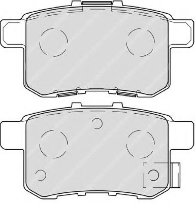 Комплект тормозных колодок, дисковый тормоз FERODO FDB4198