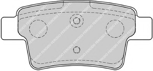 Комплект тормозных колодок, дисковый тормоз FERODO 24540