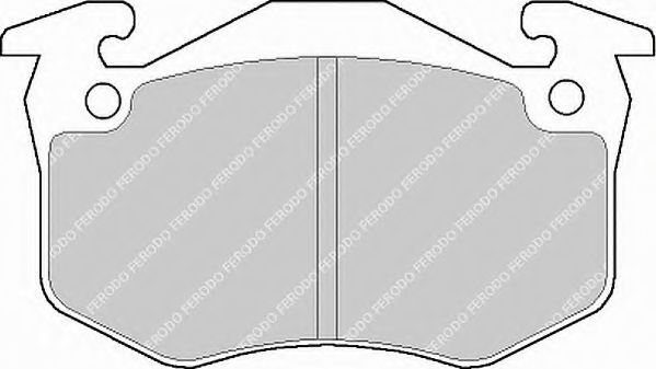 Комплект тормозных колодок, дисковый тормоз FERODO FSL881