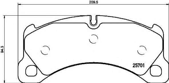 Комплект тормозных колодок, дисковый тормоз BREMBO P 65 033