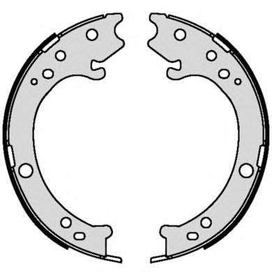 Комплект тормозных колодок, стояночная тормозная система BREMBO S 28 517