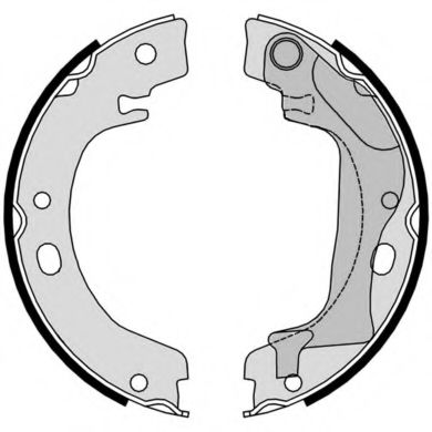 Комплект тормозных колодок, стояночная тормозная система BREMBO S 83 560