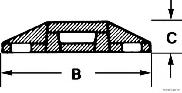 Цоколь крепления, кабельная стяжка HC-PARTS 190014