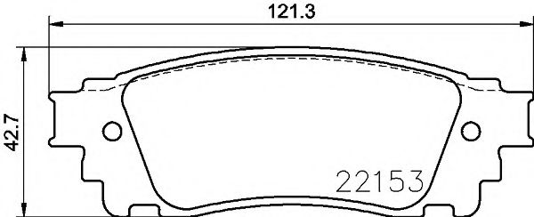 Комплект тормозных колодок, дисковый тормоз MINTEX MDB3787
