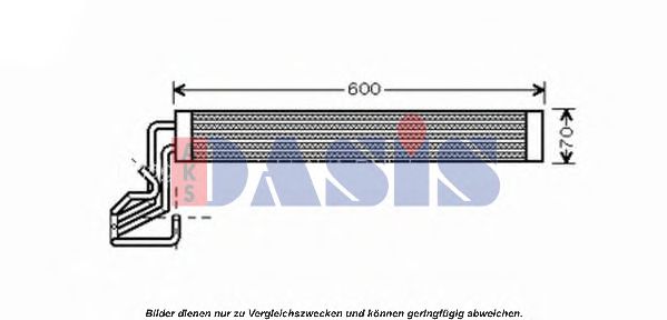 масляный радиатор, двигательное масло AKS DASIS 046001N