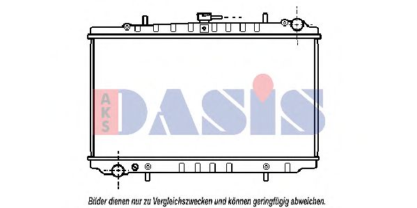 Радиатор, охлаждение двигателя AKS DASIS 071300N