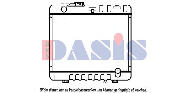 Радиатор, охлаждение двигателя AKS DASIS 131790T