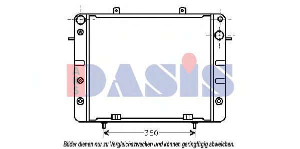 Радиатор, охлаждение двигателя AKS DASIS 150470N