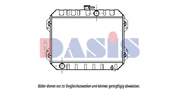 Радиатор, охлаждение двигателя AKS DASIS 3200201