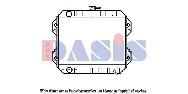 Радиатор, охлаждение двигателя AKS DASIS 210790N