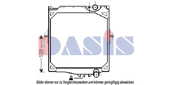 Радиатор, охлаждение двигателя AKS DASIS 280110N