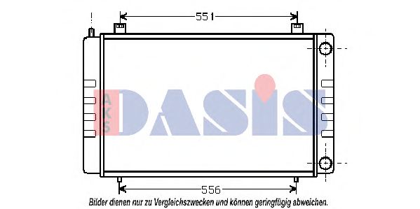 Радиатор, охлаждение двигателя AKS DASIS 290180N