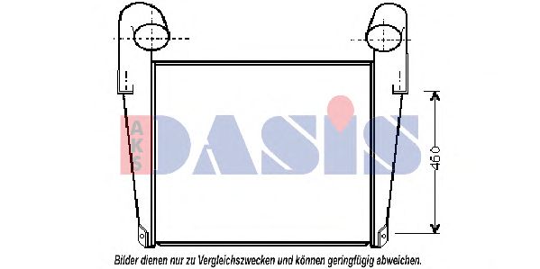 Радиатор, охлаждение двигателя AKS DASIS 420012N