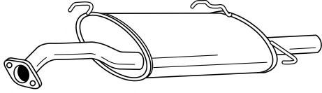 Глушитель выхлопных газов конечный AKS DASIS SG44697