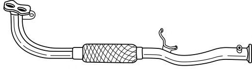 Труба выхлопного газа AKS DASIS SG37125